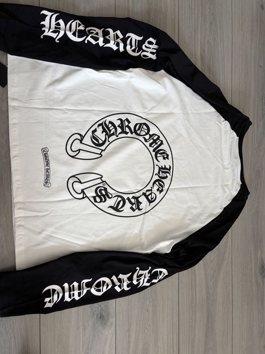 bluza Chrome Hearts alb-neagra
