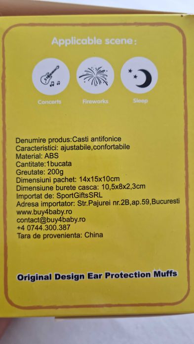 Casti antifonice bebe/copil