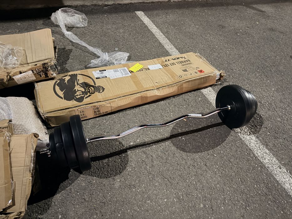 Bara z+ discuri greutate totala 23 kg, pret promo 250 lei, made in Germany