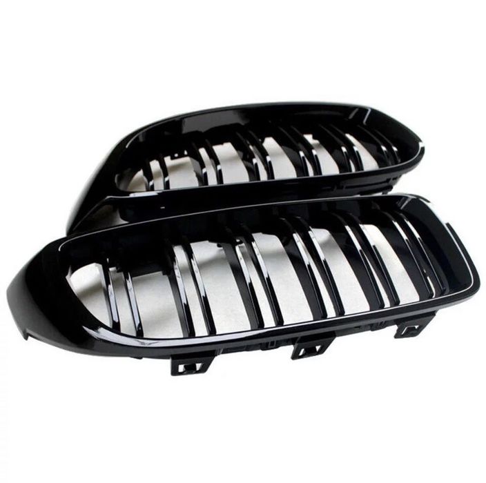 Grila grile nari dubla duble negru lucios BMW Seria M 4 F32 F33 F36