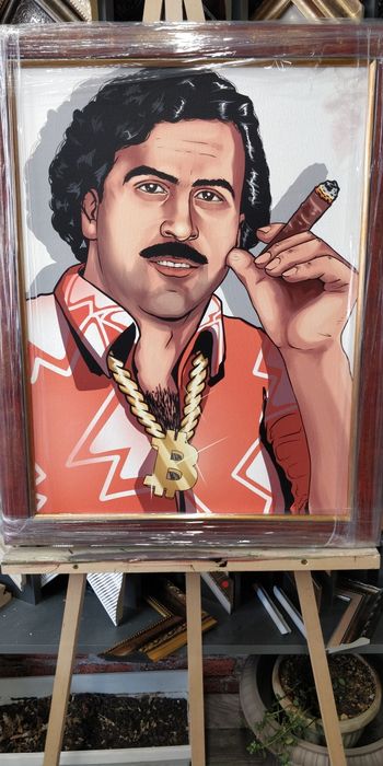 ''Пабло Ескобар'' Продавам картина