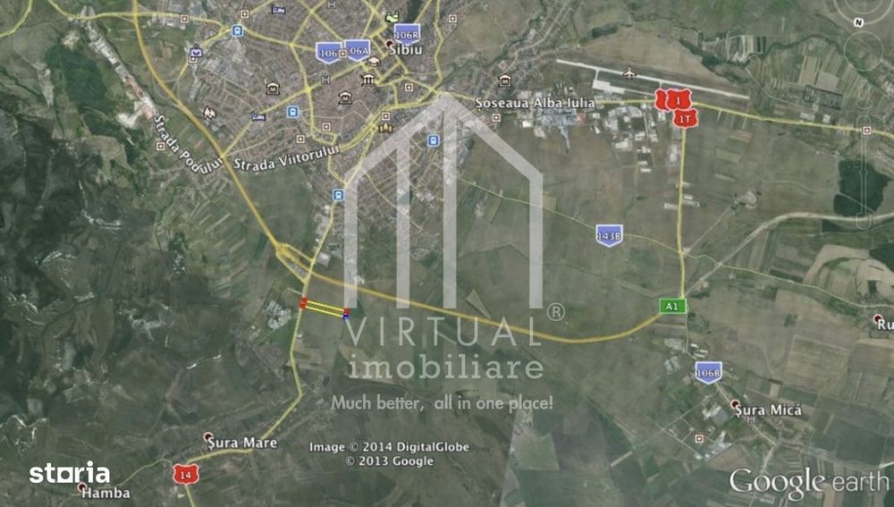 Teren intravilan, 19.100 mp,pretabil investitie -zona Calea Surii Mari