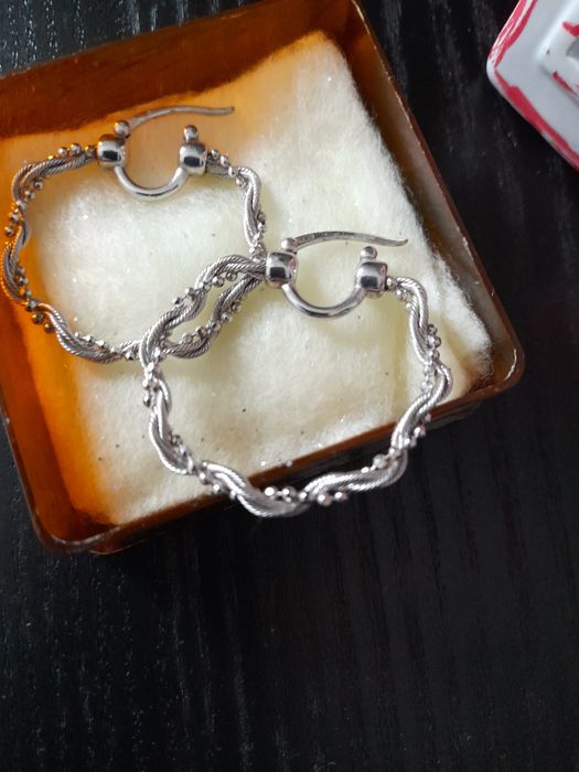 Cercei argint rotunzi