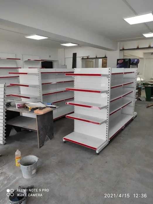 Металлические островные полки витрины стелажи торговые для магазина