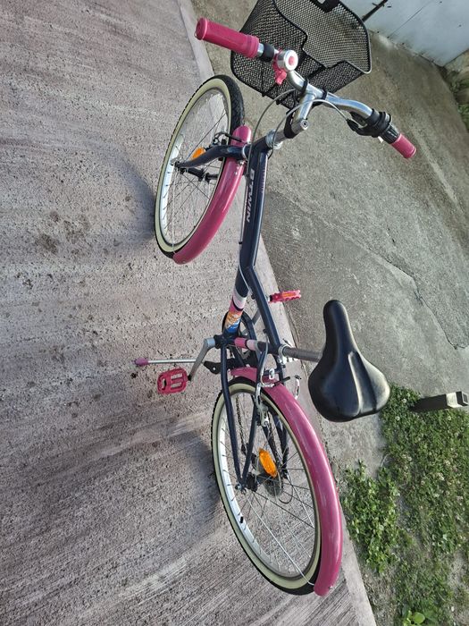 Bicicletă copii B'Twin Original 500 (Decathlon) – 24 inch, complet echipată