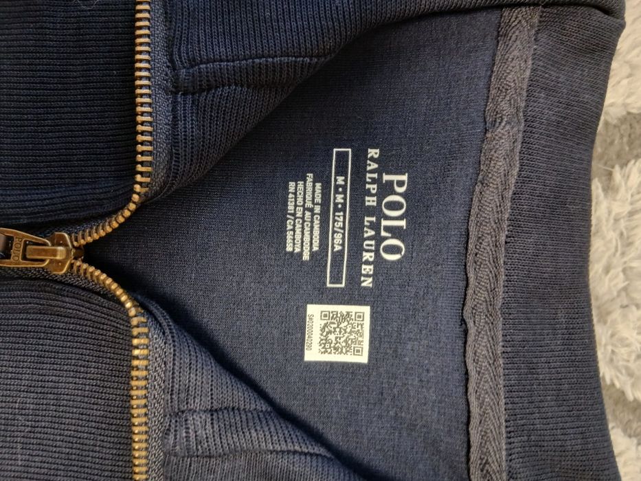 Quarter-Zip Polo Ralph Lauren Bleumarin