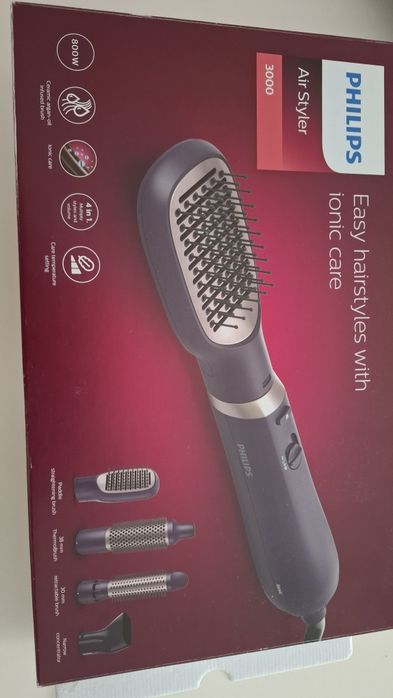 Perie cu aer cald Philips Seria 3000 BHA313/00, 800W