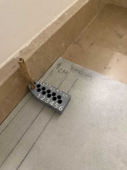 Маркиращ шаблон / Инструмент за разчертаване 1-6см