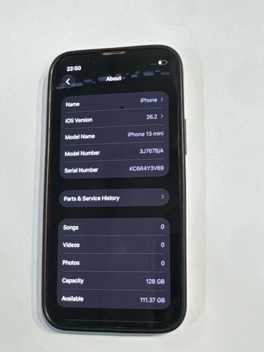 iPhone 13 mini • 128 GB • RED • 92% Bateria