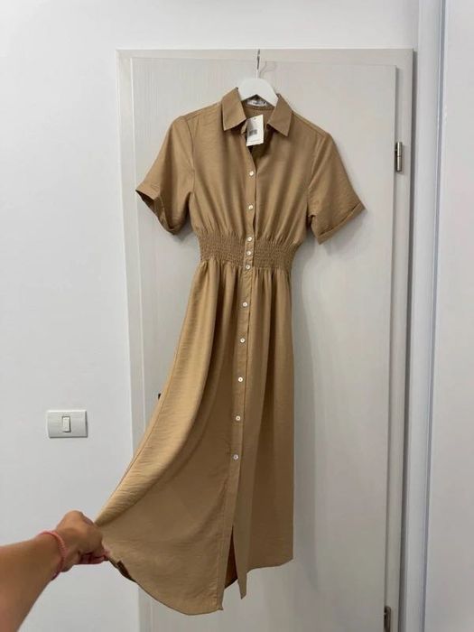 Rochie midi camel - Reserved - xs