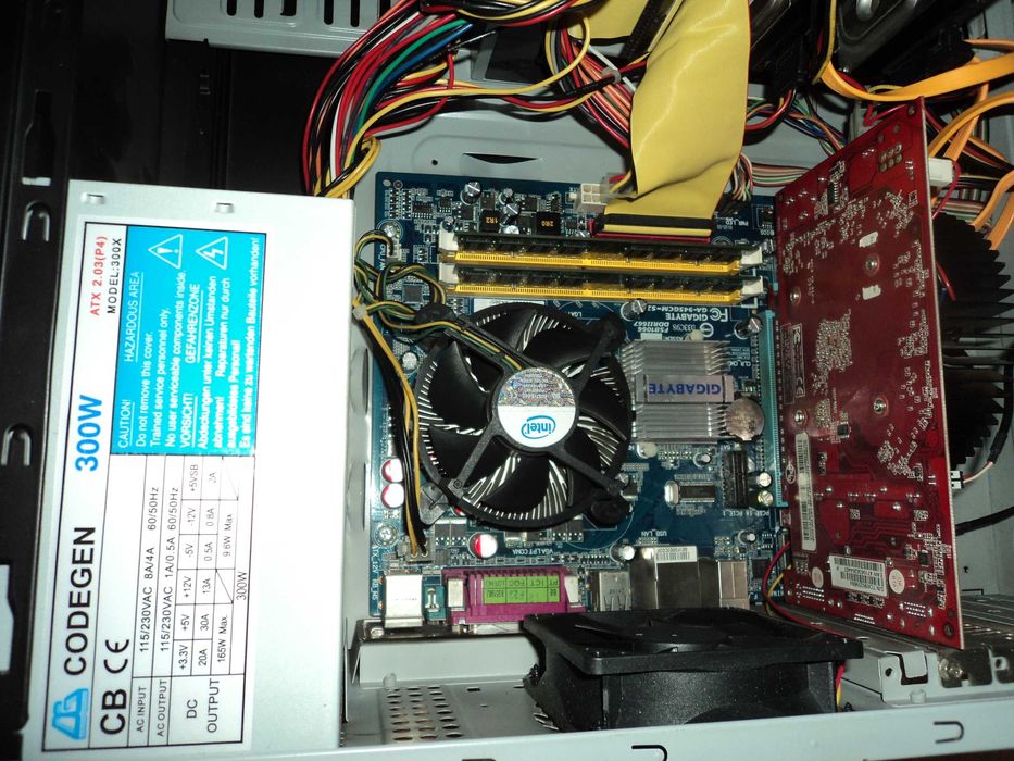 Компютър двуядрен, монитор, клавиатура, мишка