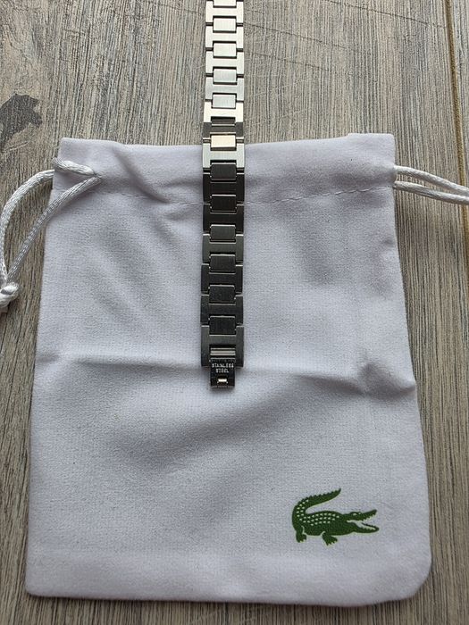 Bratara Lacoste - 21cm - Argintiu