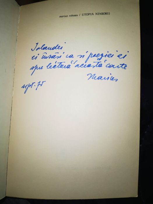 AUTOGRAF Tablou de familie - Sorin Gheorghut Svetlana Carstean Razvan Radulescu Mihai Ignat T. O. Bobe Cezar-Paul Badescu