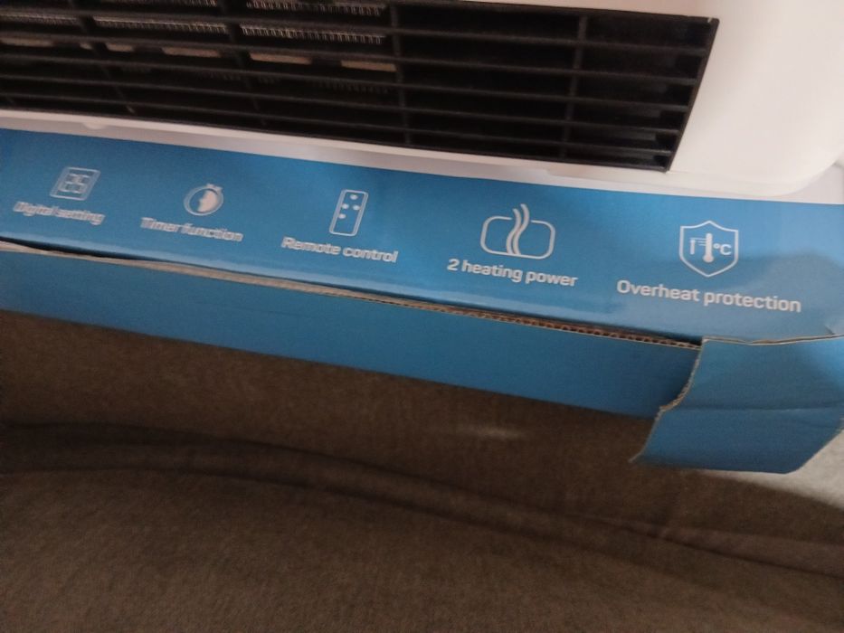 Aeroterma de Perete Well, 2000W, 2 Setari de Caldura, 52x17x12cm