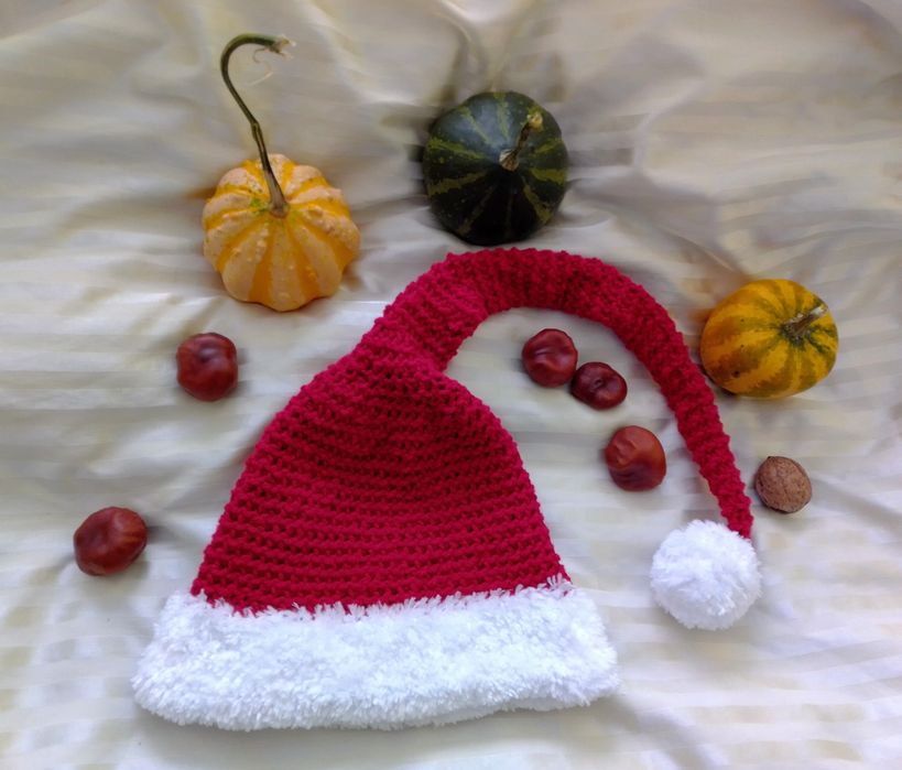 Ръчно плетени, коледни шапки