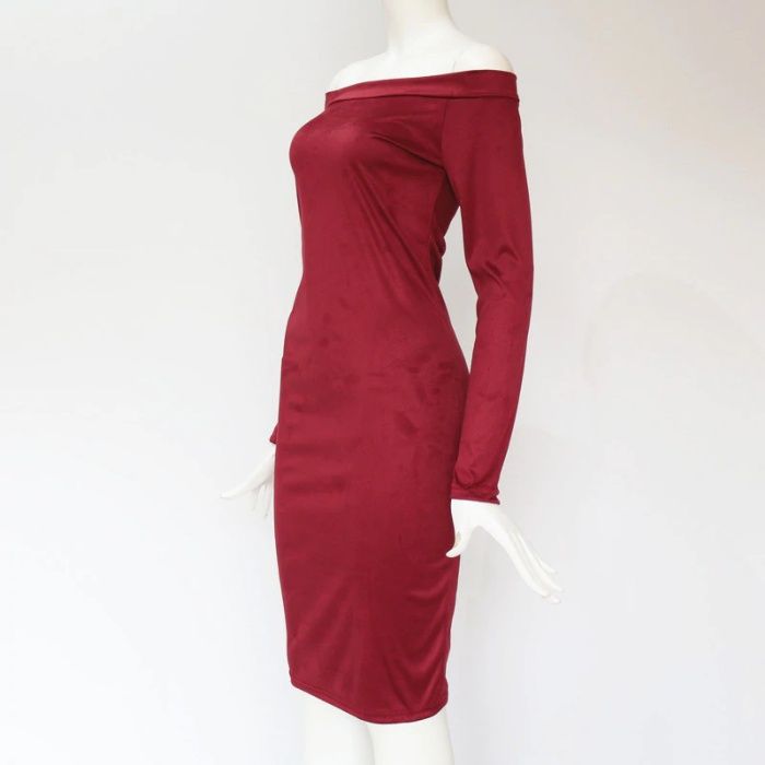 Ексклузивна рокля велур