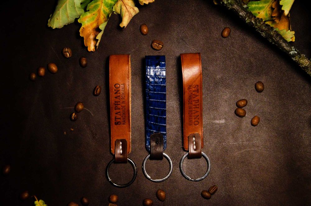 Portcard piele naturala handmade