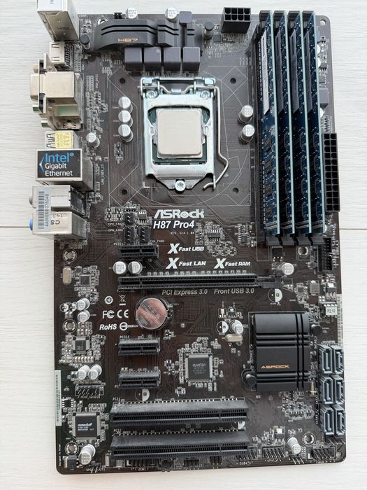 I7 4790k kit placa de baza ASRock H87 Pro4 16GB RAM