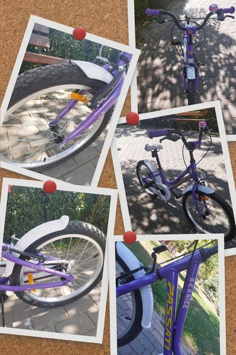 Продавам детски велосипед за момиче PASSATI BERNICE 20"