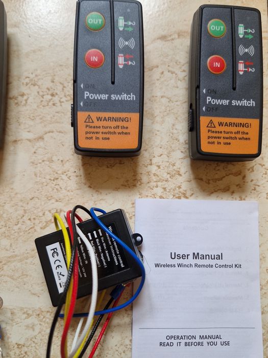 Telecomenzi troliu fara fir Wireless  12V/24v 50M