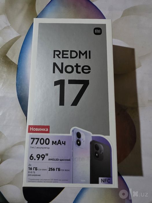 Redmi Note17 256гб yangi karobka