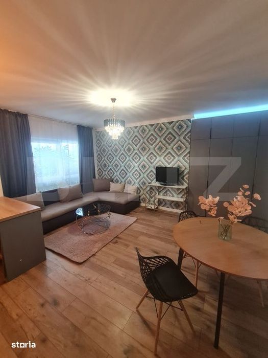 Apartament modern, 2 camere, 48 mp utili, terasa de 15 mp, zona Terra