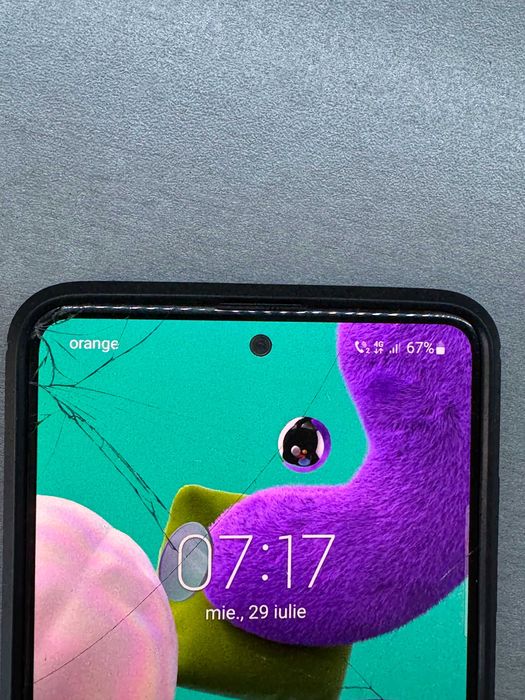 Samsung Galaxy A51 -126Gb 4Gb ram -android 13 -sticla sparta !