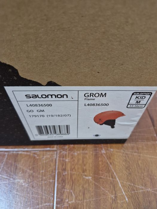 Casca ski / snowboard copii Salomon Grom portocalie, marime M