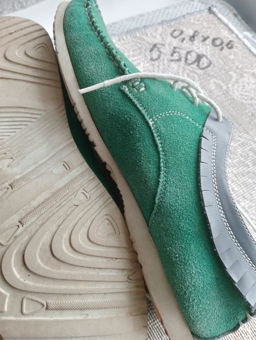 Мокасины кожаные нубук