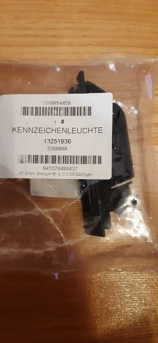 Bec nr. înmatriculare Opel Astra