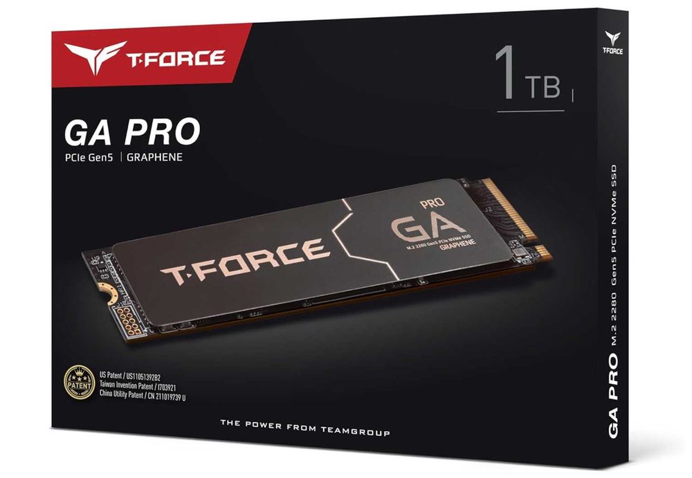 SSD 1000GB PCIe 5.0 x4 NVMe TeamGroup GA PRO 10.000 MB/s Ново Гаранция