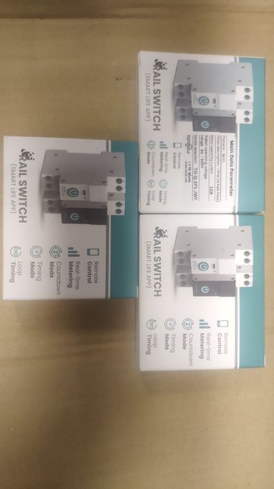 Rail Smart WiFi превключвател с функция за измерване на консумацията