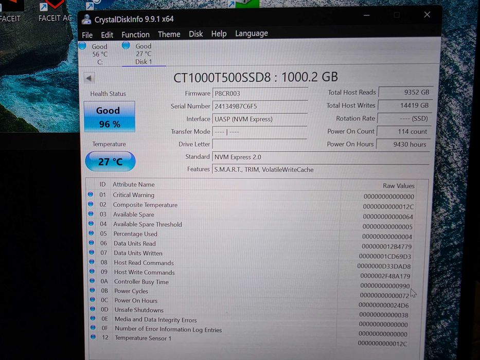 7300MB/s 1TB Crucial T500 SSD Gen4 NVMe M.2