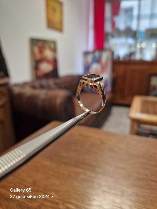 140лв/гр Мъжки Златен Пръстен - Залажна Къща Галерия 65