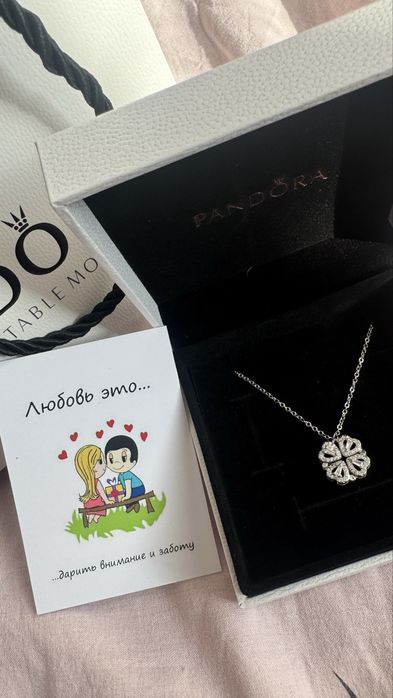 Цепочка Pandora с клевером