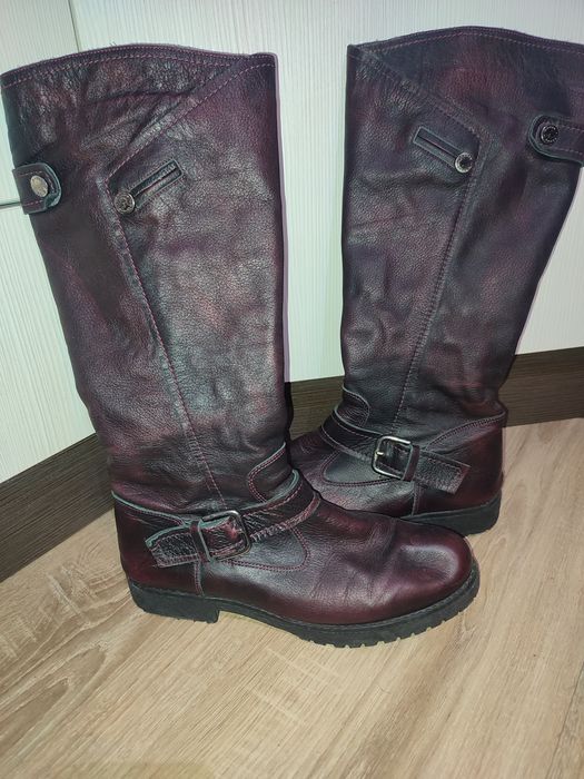 Дамски ботуши от естествена кожа