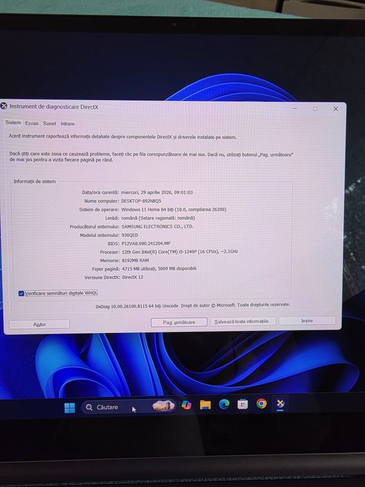 Galaxy Book 2 Pro 360  / OLED / TOUCH 13,3  / 8GB DDR5 . I5 1240P / iris XE  (1kg )