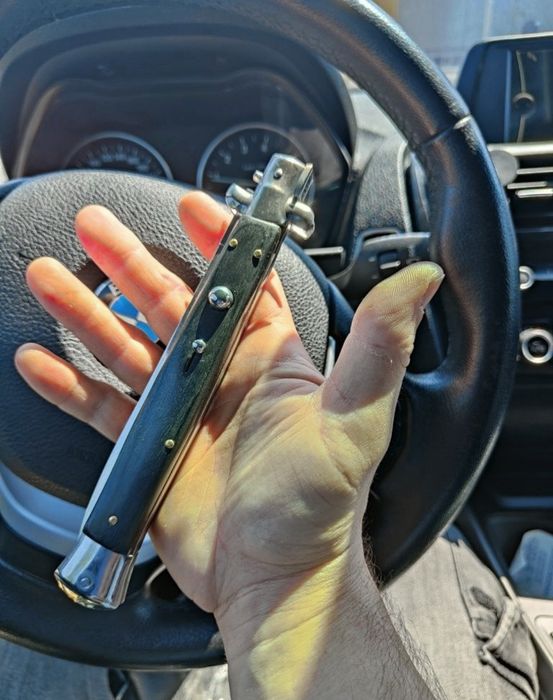 Briceag Italian, Cuțit Italian model Stileto , 34cm  + husa