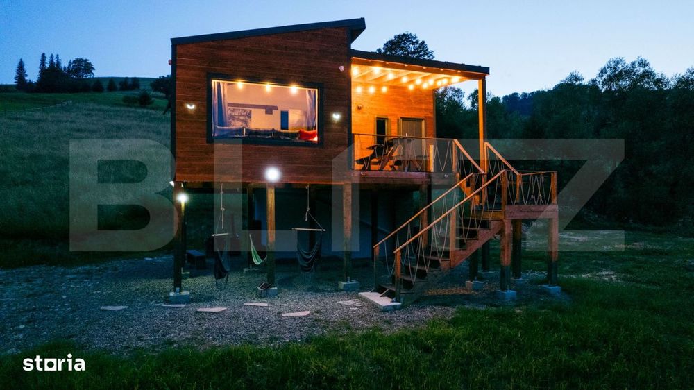 Cabana Tiny House, cu 2 ha teren intravilan, in Bucovina, Moldovita
