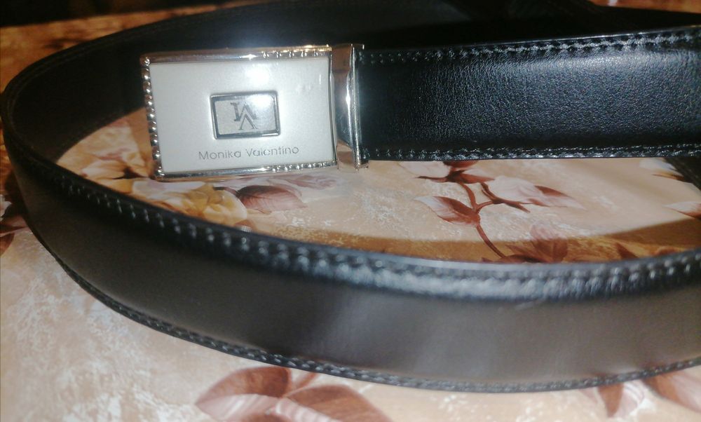 MONIKA VALENTINO Оригинал Дамски Автоматичен Колан Естествена Кожа 120