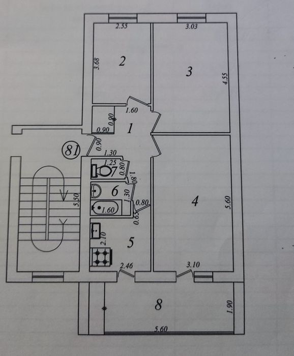 Продажа 3комнатной Чиланзар 23квартал