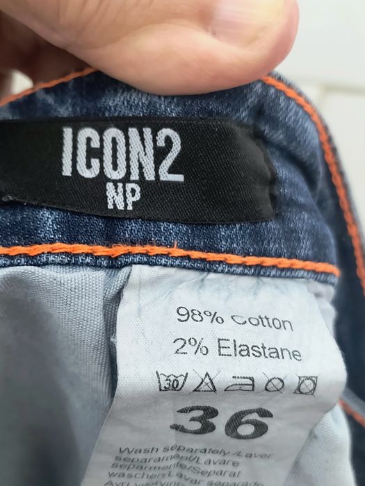 Blugi marca ICON 2 mărime 36 culoare albastru