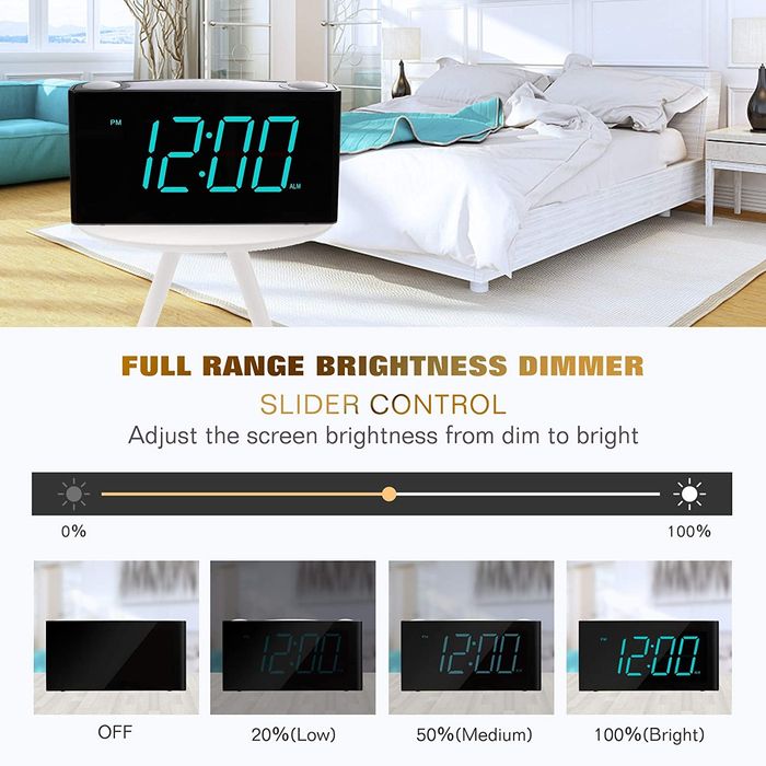 Электронные Часы Будильник со светильником 12/24 светодиодный дисплей