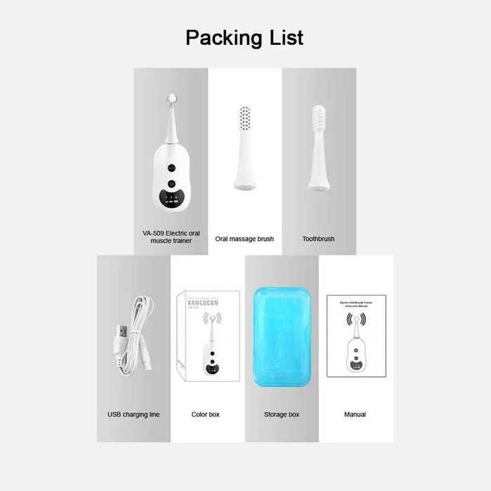Электрический тренажер для мышц полости рта 3 в 1 Vancocon VA-509