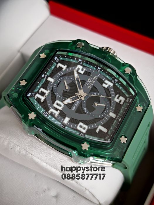 INVICTA Cyclone green 49 mm, Инвикта нов ръчен часовник