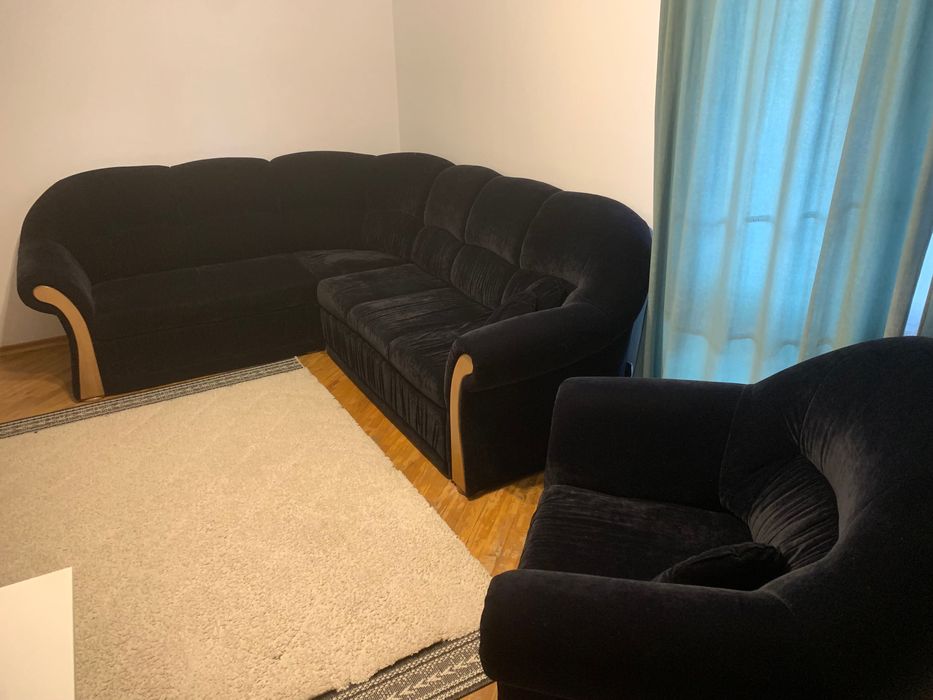 Canapea colțar extensibila Niklas Elvila , stofă Siberian 800