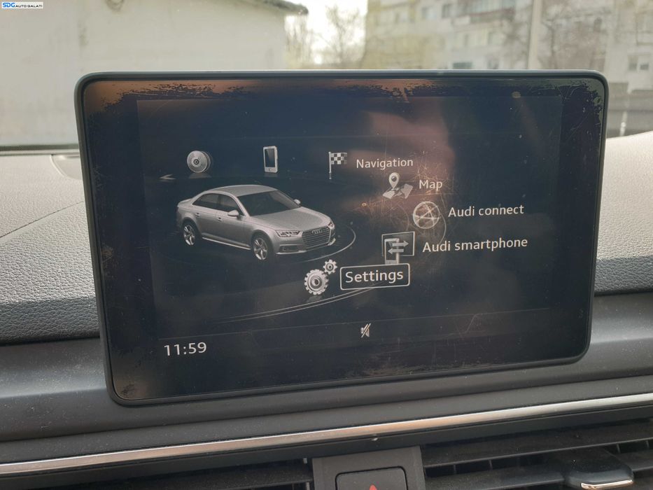 Display Afisaj Ecran MMI CD Player Navigatie Audi A4 B9 NFL Non Facelift 2015 - 2019 Cod 8W2919604 [K4074]