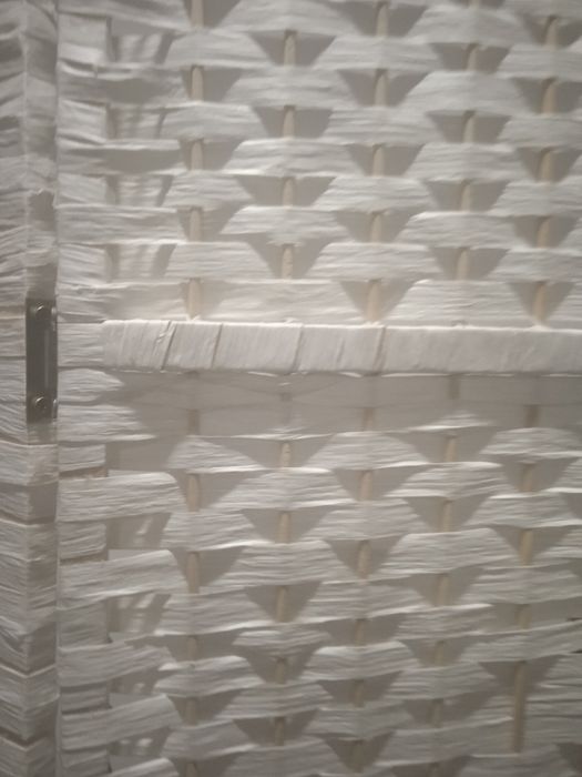 Ширма белая 200 см из дерева