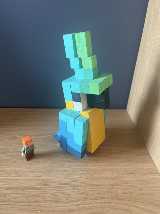 Papagal minecraft din lemn