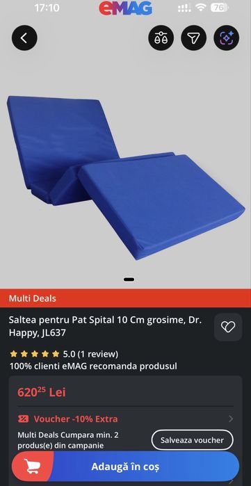 Saltea cu altriculații pentru paturi de spital